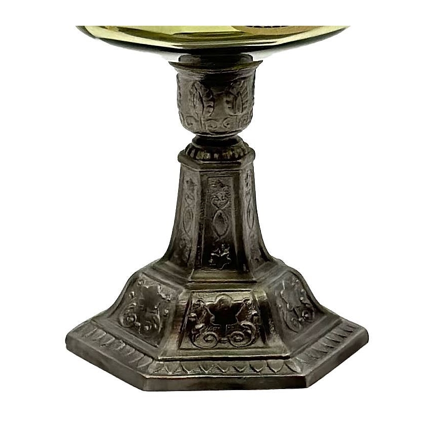 Lampe à huile LUDMILA 42 cm vert forêt