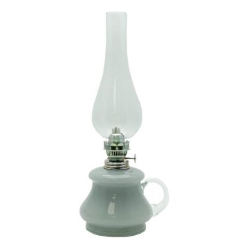 Lampe à huile TEREZA 34 cm gris opale