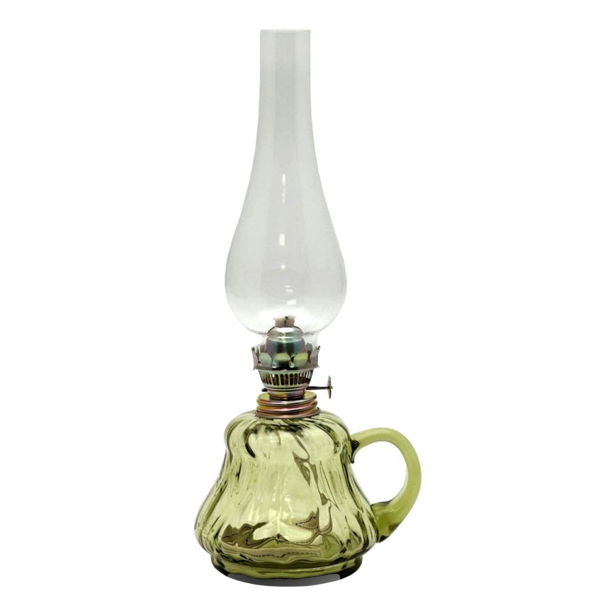 Lampe à huile TEREZA 34 cm vert forêt grand krakle