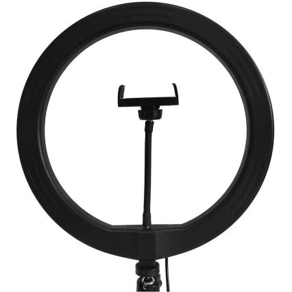 Lampe à intensité variable avec trépied et support pour vlogging LED/10W/5V 3200-5500K