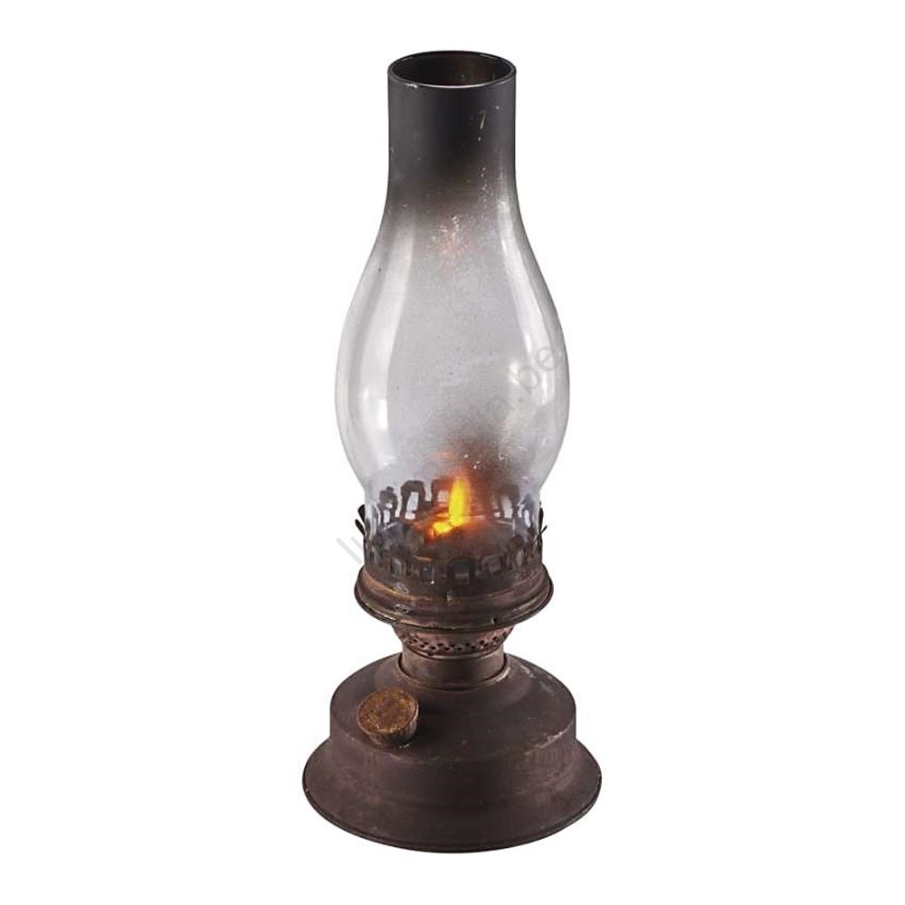 Lampe à Pétrole Vintage Blanche - Lampe De Table Rétro Carburant - Déco Industriel
