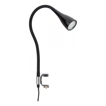Lampe à pince 1xGU10/3W/230V noire