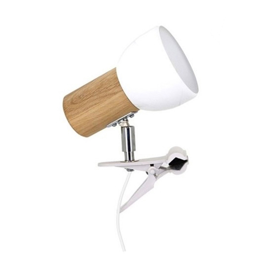 Lampe à pince SVENDA 1xE27/60W/230V chêne