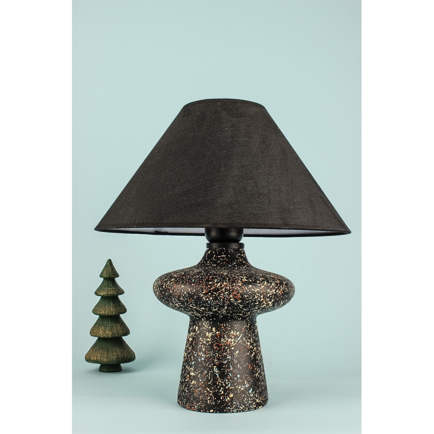 LAMPE À TABLE RAMZES 1xE27/40W/230V Noire
