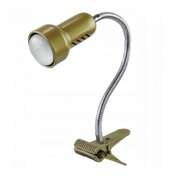 Lampe avec une pince LOLEK 1xE14/24W/230V dorée