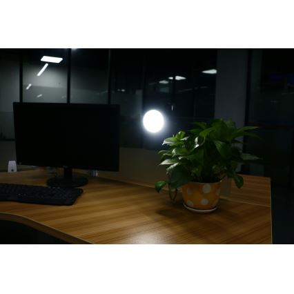 Lampe CLIP avec chargeur USB LED/5W/5V 4000K