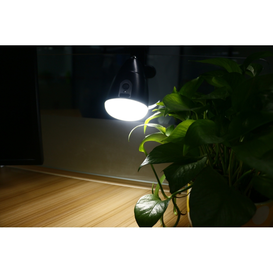 Lampe CLIP avec chargeur USB LED/5W/5V 4000K