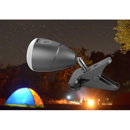 Lampe CLIP avec chargeur USB LED/5W/5V 4000K