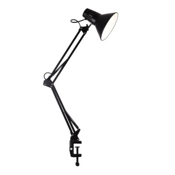 Lampe de bureau à pince WORKER 1xE27/10W/230V noire