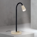 Lampe de bureau flexible et à intensité variable DOTTY 1xGU10/10W/230V beige/noir
