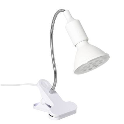 Lampe de bureau flexible avec pince pour culture de plantes PLANTY 1xE27/30W/230V blanc