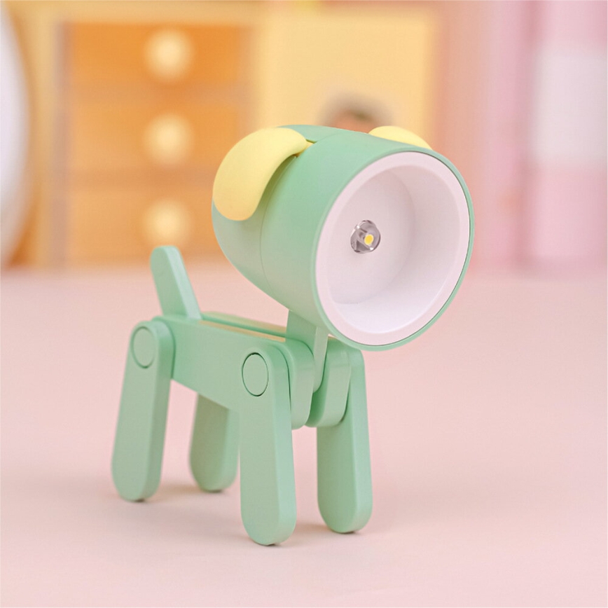 Lampe de bureau LED/0,06W/3xLR41 chien vert