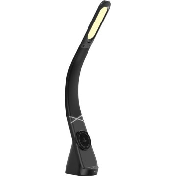 Lampe de bureau LED dimmable avec chargement sans fil MAGIC LED/5W/230V noire
