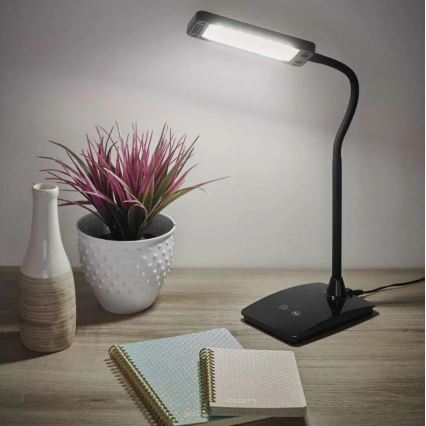 Lampe de bureau LED dimmable EDDY LED/6W/230V 3000/4500/6800K noire