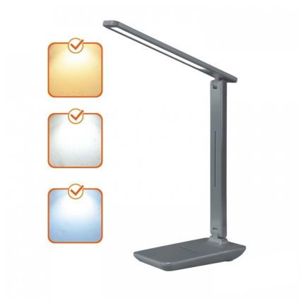 Lampe de bureau LED dimmable NOBLITE N LED/7W/230V 3000/4000/6500K gris