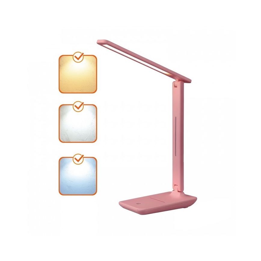Lampe de bureau LED dimmable NOBLITE N LED/7W/230V 3000/4000/6500K rose
