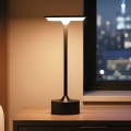 Lampe de bureau LED dimmable rechargeable NEW YORK LED/1,8W/5V 2700K/4000K/6500K 1200 mAh noire