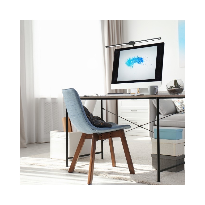 Lampe de bureau LED dimmable USB TENUIX DUO LED/14W/5V 3000-6000K noire