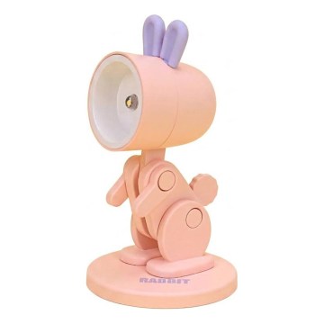 Lampe de bureau LED LED/0,06W/3xLR41 lapin rose