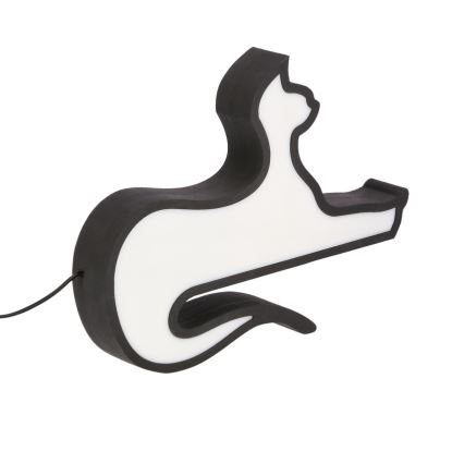 Lampe de bureau LED pour enfant CAT LED/13W/230V noire