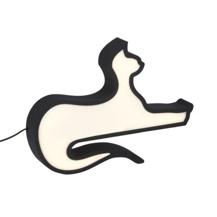 Lampe de bureau LED pour enfant CAT LED/13W/230V noire