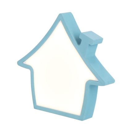 Lampe de bureau LED pour enfant HOUSE 10W/230V bleue