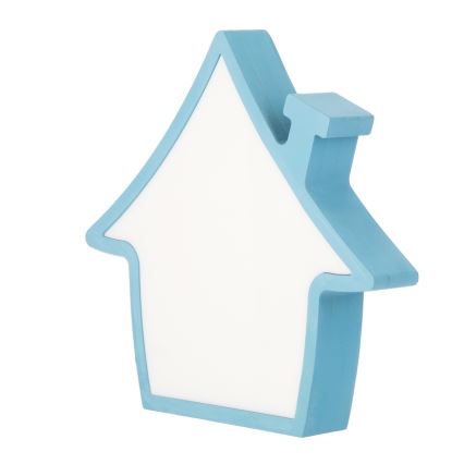 Lampe de bureau LED pour enfant HOUSE 10W/230V bleue