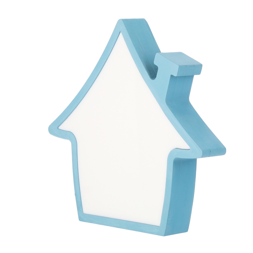 Lampe de bureau LED pour enfant HOUSE 10W/230V bleue