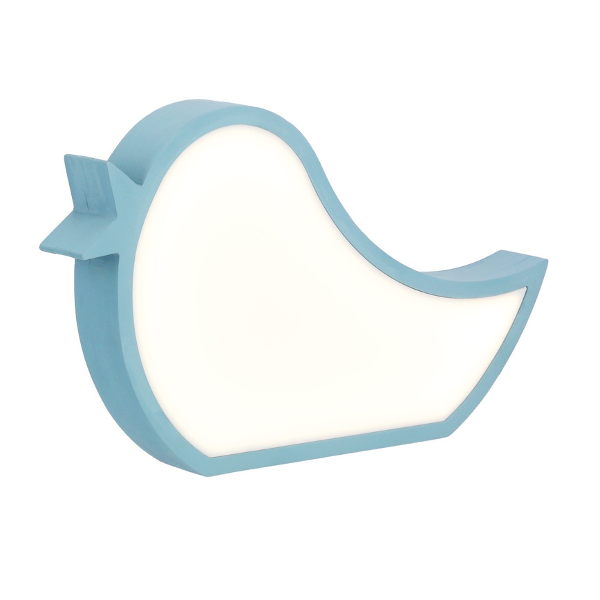 Lampe de bureau LED pour enfants BIRD LED/12W/230V bleue