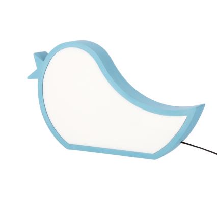 Lampe de bureau LED pour enfants BIRD LED/12W/230V bleue
