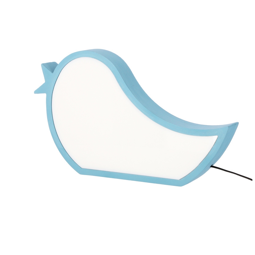 Lampe de bureau LED pour enfants BIRD LED/12W/230V bleue