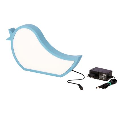 Lampe de bureau LED pour enfants BIRD LED/12W/230V bleue
