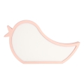 Lampe de bureau LED pour enfants BIRD LED/12W/230V rose