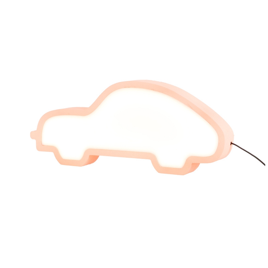 Lampe de bureau LED pour enfants CAR LED/11W/230V rose