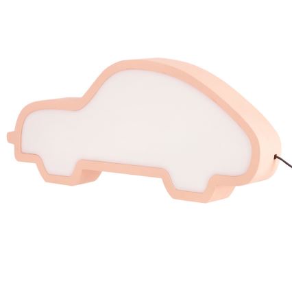 Lampe de bureau LED pour enfants CAR LED/11W/230V rose