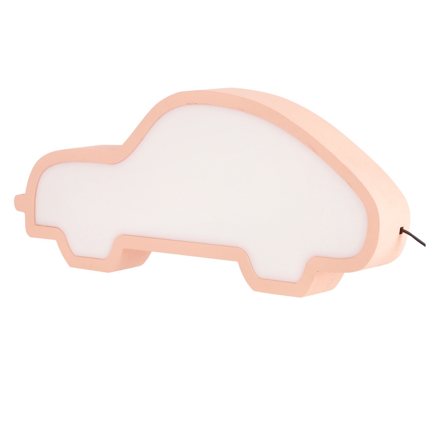 Lampe de bureau LED pour enfants CAR LED/11W/230V rose
