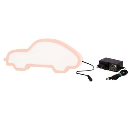 Lampe de bureau LED pour enfants CAR LED/11W/230V rose