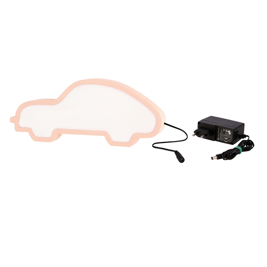 Lampe de bureau LED pour enfants CAR LED/11W/230V rose