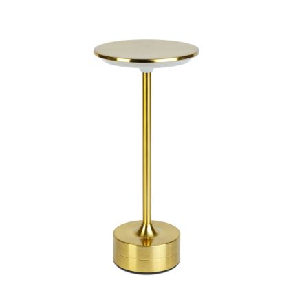 Lampe de bureau LED rechargeable à intensité variable NEW YORK LED/1,8W/5V 2700K/4000K/6500K 1200 mAh dorée