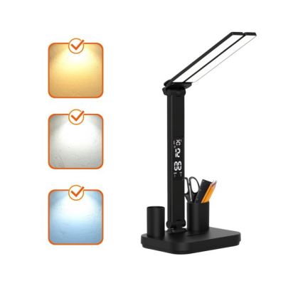 Lampe de bureau LED rechargeable et dimmable NOBLITE P LED/5W/5V 3000/4000/6000K 2200 mAh noire