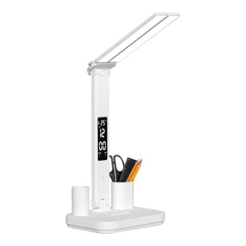 Lampe de bureau LED rechargeable et réglable en intensité NOBLITE P LED/5W/5V 3000/4000/6000K 2200 mAh blanche