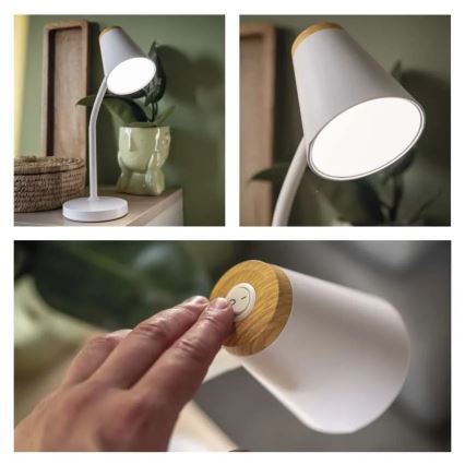 Lampe de bureau LED TARA, 4,5 W, 230 V, 4000 K, blanche