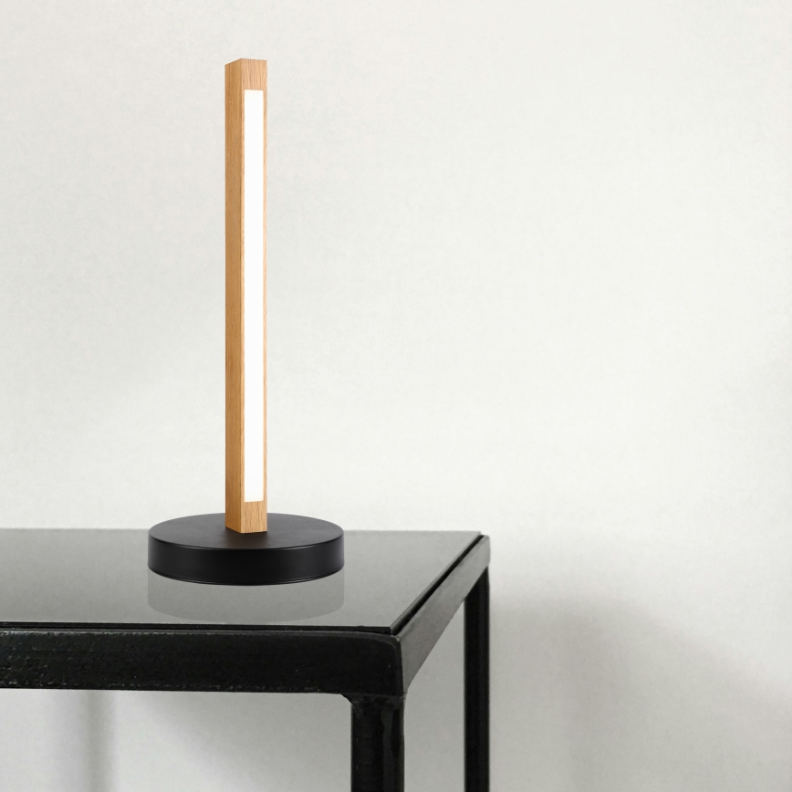 Lampe de bureau LED VERDE LED/10W/230V 3000K chêne/noir