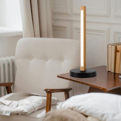 Lampe de bureau LED VERDE LED/10W/230V 3000K chêne/noir