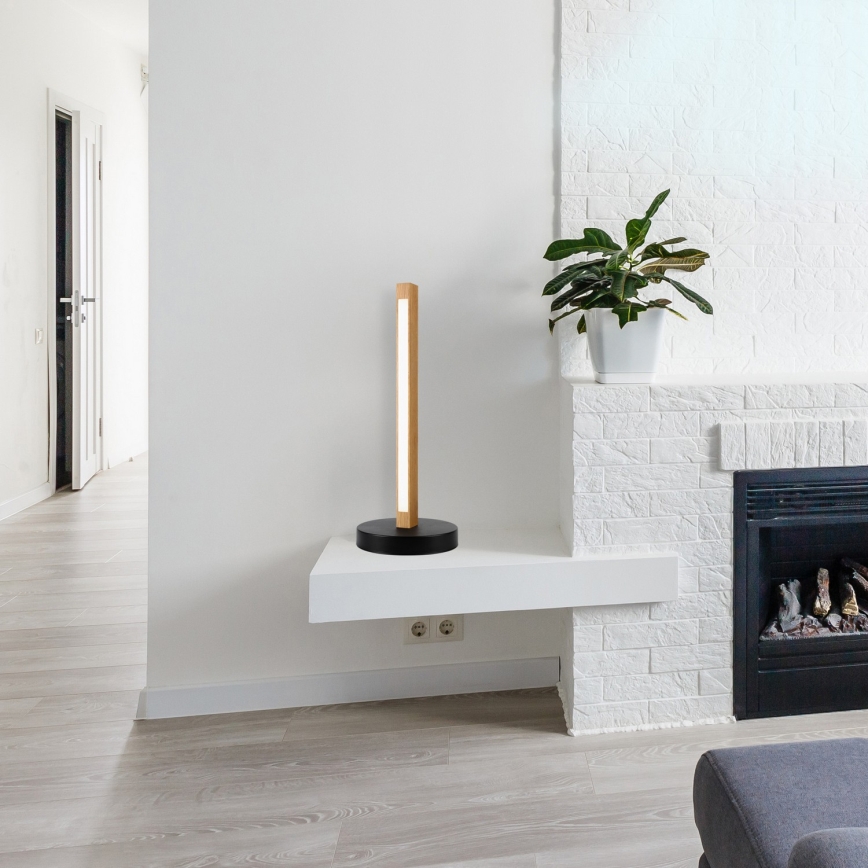 Lampe de bureau LED VERDE LED/10W/230V 3000K chêne/noir