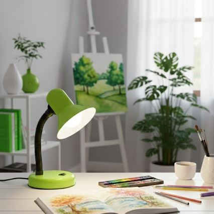 Lampe de bureau MENTOR 1xE27/15W/230V verte