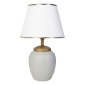 Lampe de bureau RAMZES 1xE27/40W/230V blanc/gris