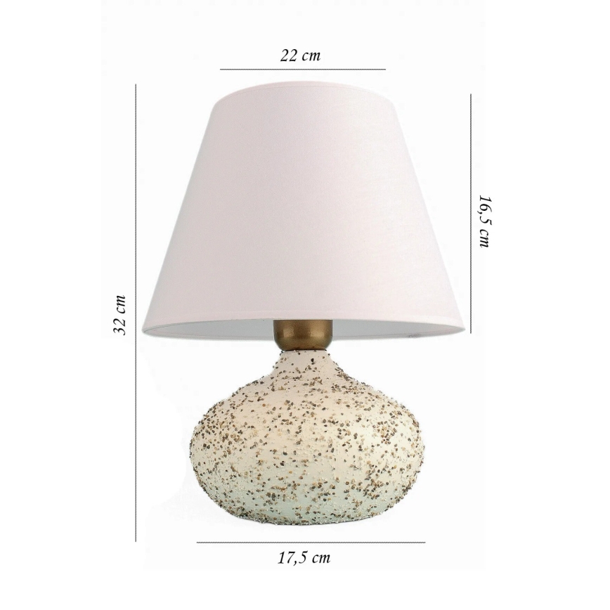 Lampe de bureau RAMZES 1xE27/40W/230V blanche