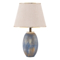 Lampe de bureau RAMZES 1xE27/40W/230V crème/bleu