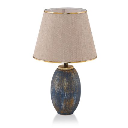 Lampe de bureau RAMZES 1xE27/40W/230V crème/bleu